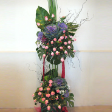 Congratulatory Floral Arrangement with 4 Brassica & 24 Roses