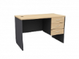 MATIX Office Drawer Table 3D  - Beech Colour