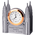 TUMASEK PEWTER PETRONAS TWIN TOWER Table clock