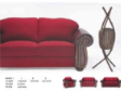 Horestco Classic Red Sofa - HD7536