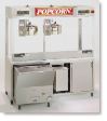 Newvos 32 oz. Twin Diplomat 6' Floor Model Popper - Popcorn Machine