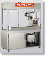 Newvos 32 oz. Enclosed President 4' Cabinet - Popcorn Machine