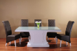 Hen Hin Geode 36C Dining Table with Valentino Chairs - H.G.White