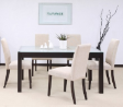 Hen Hin Roma 3'x5' Dining Table with Cosy Chair - Wenge