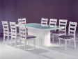 Hen Hin Thomas 37 Dining Table with Polo Chairs - White