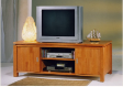 Hen Hin Padini 5' TV Rack with Wooden Door - Umber