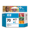 C9404A - HP Inkjet Cartridge C9404A (70) Matte Black and Cyan Printhead