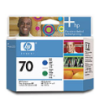 C9408A - HP Inkjet Cartridge C9408A (70) Blue and Green Printhead