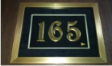 Numerology No.165 Plate Number in Pewter & 24k Gold Plated