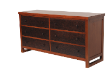 6 Drawers Dresser Palm Look Collection