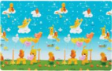 DWINGULER Two-Sided Green Play Mat (Star Sign)