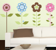 Growing Flowers Vinyl Wall Deco Sticker
