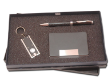 PEN SET 15 - Flash Light Keychain, Name Card Case, Metal Ball Pen