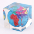 ACRYLIC PAPER WEIGHT WITH BOX (GLOBE)