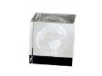 ARCRYLIC (SQUARE) PAPER WEIGHT - GLOBE (SMALL)