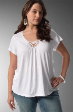 New Evening White Top Shirt Blouse Plus size 22 to 26