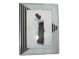 GLASS PHOTO FRAME SILVER / BLACK 4