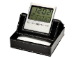 LARGE P.U MEMO PAD WITH DIGITAL CLOCK