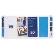 C4821A - HP Inkjet Cartridge C4821A (80) Cyan Printhead and Printhead Cleaner