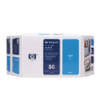 C4891A - HP Inkjet Cartridge C4891A (80) Cyan Value Pack Printhead, Printhead Cleaner & Ink