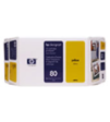 C4893A - HP Inkjet Cartridge C4893A (80) Yellow Value Pack Printhead, Printhead Cleaner & Ink