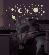 Celestial Vinyl Wall Deco Sticker