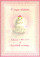15 x Fine Handmade Wedding Greeting Cards (HM242)