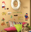 Treasure Hunt in Caribbean Vinyl Wall Deco Sticker