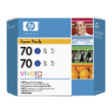 CB349A - HP Inkjet Cartridge CB349A (70) Blue 130ml Twin Pack