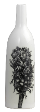 The Classic Black And White Vase Collection Hand painted Kantan Torch Flower.