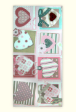 6 Pieces Rectangular Handmade Greeting Card - MCR016