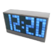 Grey LED Clock (Light Blue Light) -  Clock by S&J