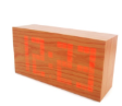 Light Wooden LED Clock (Red Light) - Clock by S&J