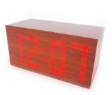 Wooden LED Clock (Red Light) - Clock by S&J