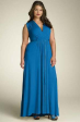 NEW Blue Jersey Maxi Cocktail Dress Size US 14 AU 18