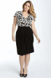 New Black White Dot Office Cocktail Dress size 14 to 18