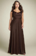 Elegant Choco Evening formal dress size AU 18 LONG TRAI