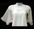 New White Flare Shrug Bolero Cardigan size US 14 AU 18 Please wait Image not available      * Enlarge  	 	 New White Flare Shrug Bolero Cardigan size