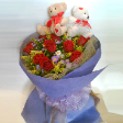 Bouquet Arrangements Bears & Roses