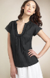 New V-Neck Basic Black Top Blouse Plus size 16 to 20