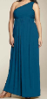 NEW Blue Jersey Maxi Cocktail Dress Size US 18 AUS 22