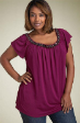 	 New Soft & comfy PLUM plus size sequin top 18 to 22