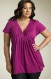 New Evening Violet Top Shirt Blouse Plus size 20 to 24