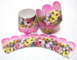 Cupcake Muffin Baking Wrap Cases-FLORAL-25pcs