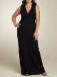 NEW Black Jersey Maxi Cocktail Dress Size US 22 AU 26