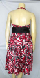 NWT Sexy Retro Print SILK Party Cocktail Dress 22 to 26