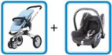 QUINNY Buzz 3 & Maxi Cosi : Cabrio ( Travel System )