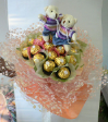 Bouquet Arrangements with 12 pcs chocolate