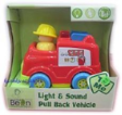 LITTLE BEAN Light & Sound Pull Back Vehicle Fire