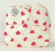 1 piece AUTUMNZ Minky Snap Button Sweetie Hearts - FREE 2 Inserts